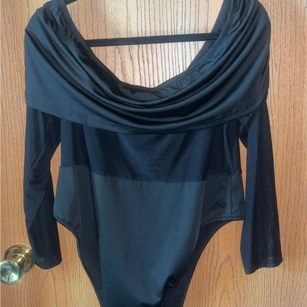SHEIN Curve Black Bodysuit